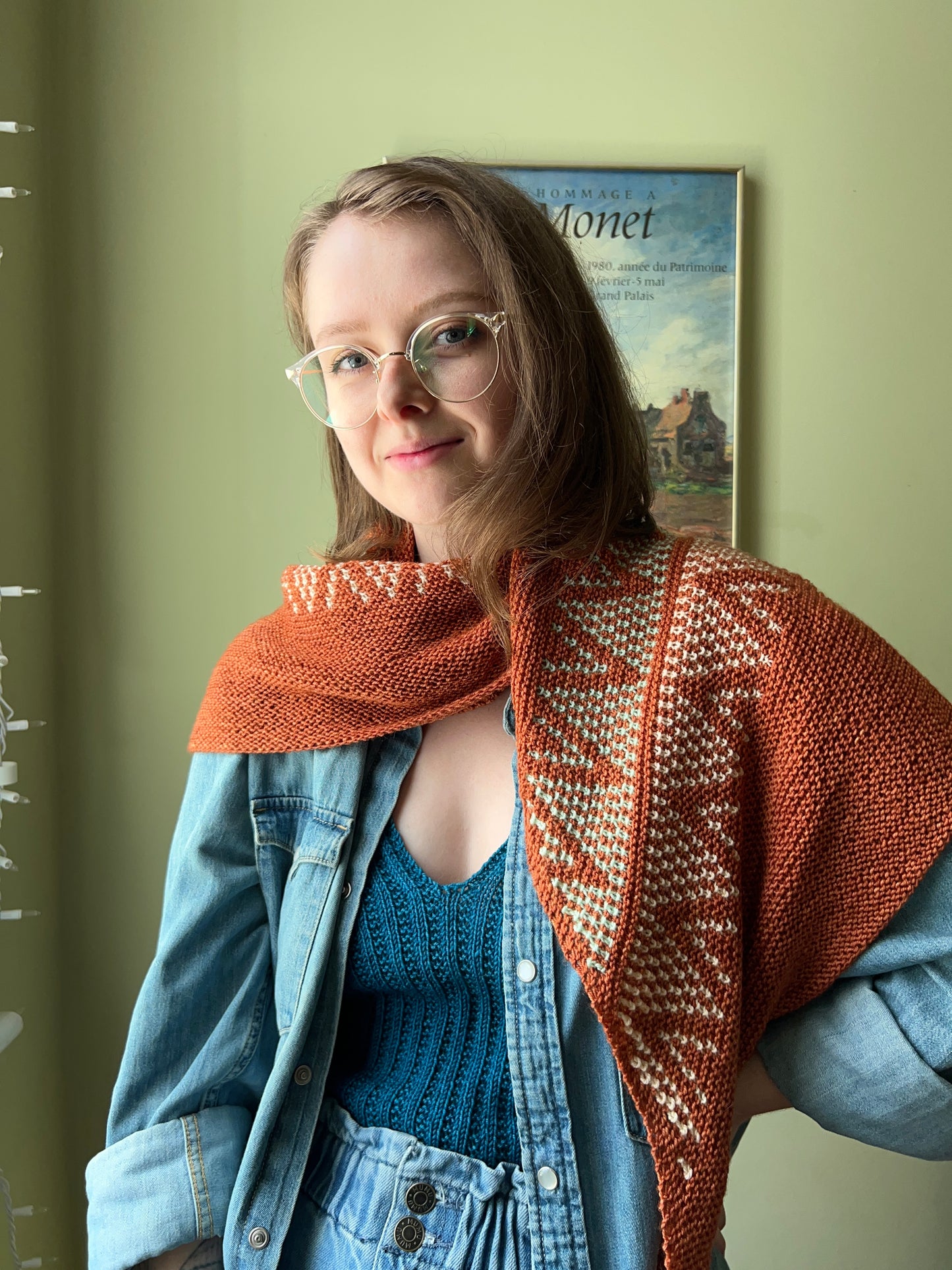"Cabin Shawl" 3-Skein Tonal Set / Made to Order