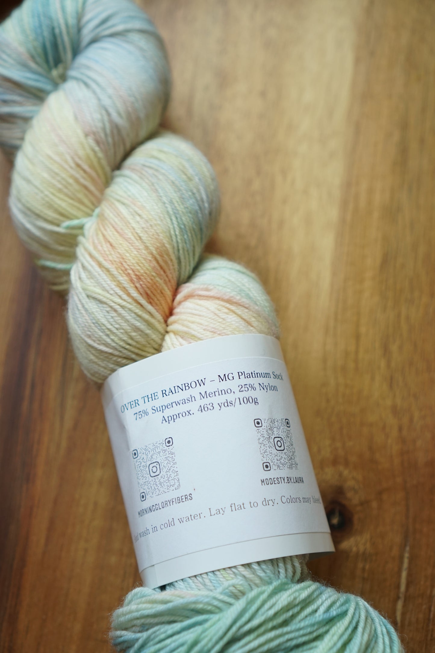 Destash / Morning Glory Fibers Sock Yarn