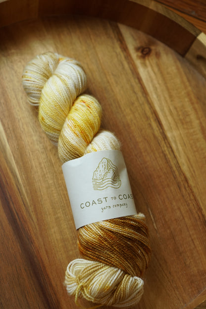 Destash / Coast to Coast Yarn / Cashmere Sock “Chanterelle”