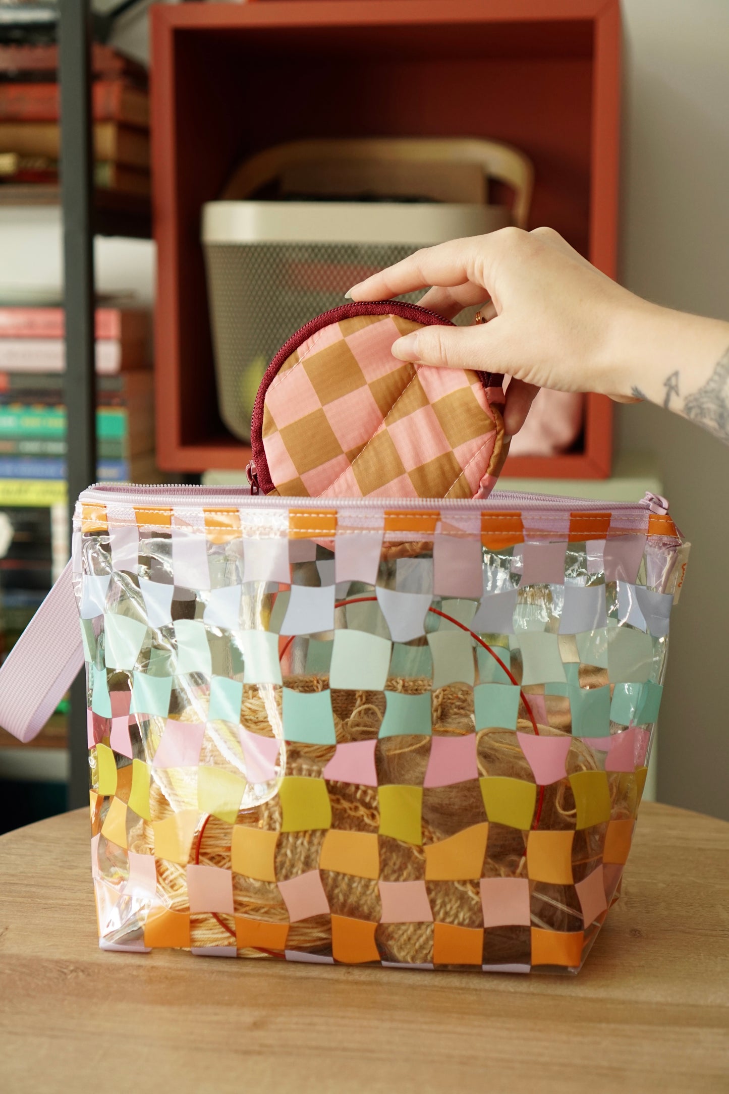 Checkers Vinyl Project Bag // TOOT