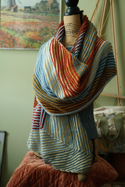 "Recollection Wrap" 7-Skein Tonal Set / Made to Order