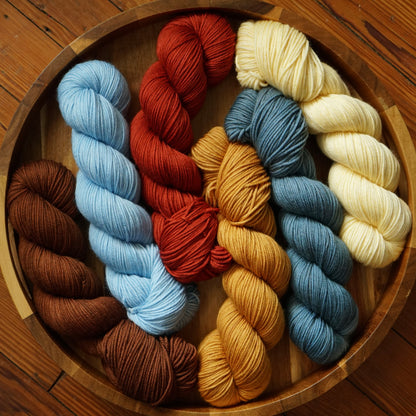 "Recollection Wrap" 7-Skein Tonal Set / Made to Order