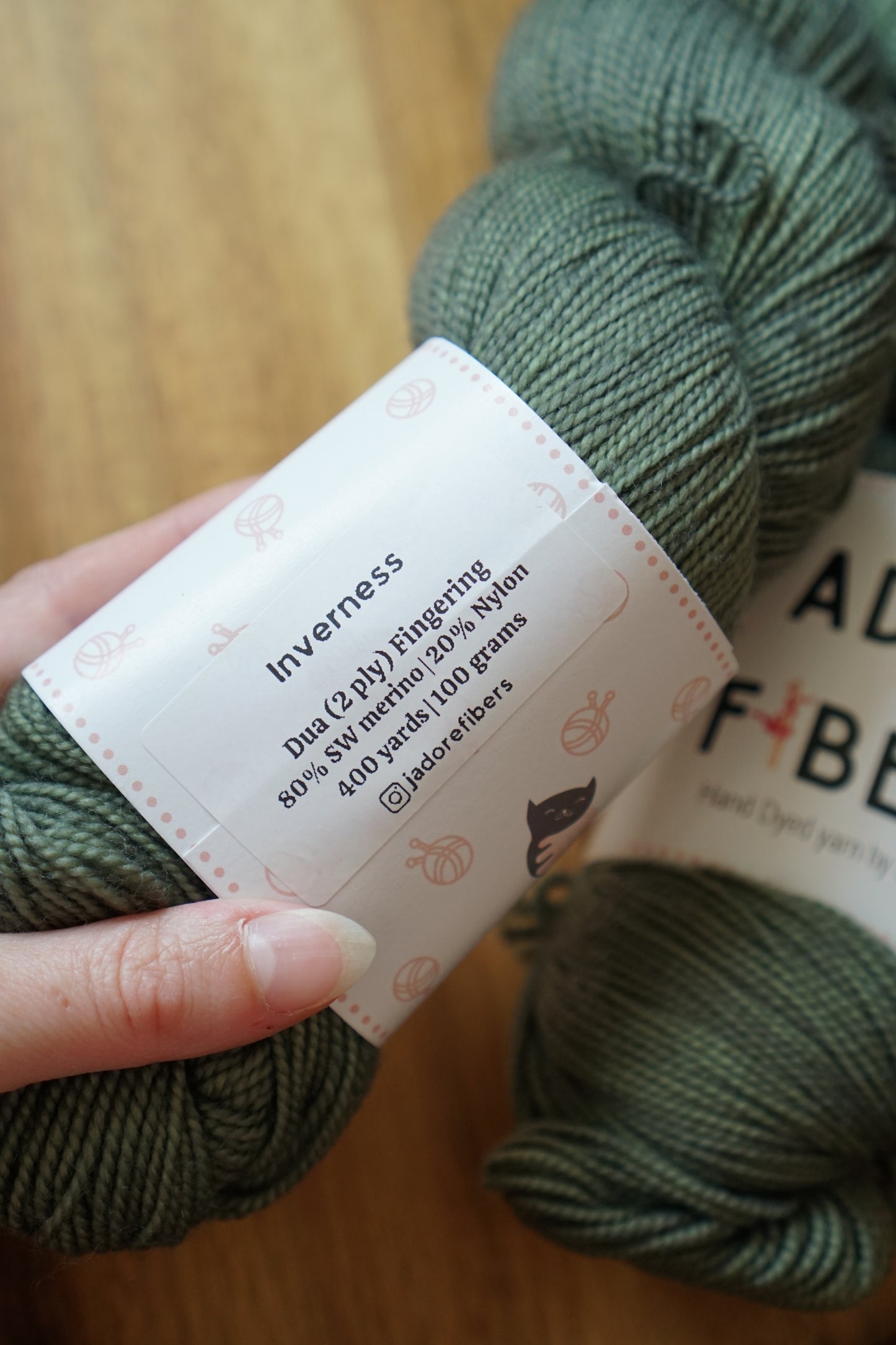 Destash / J’adore Fibers Fingering Set of 2 skeins