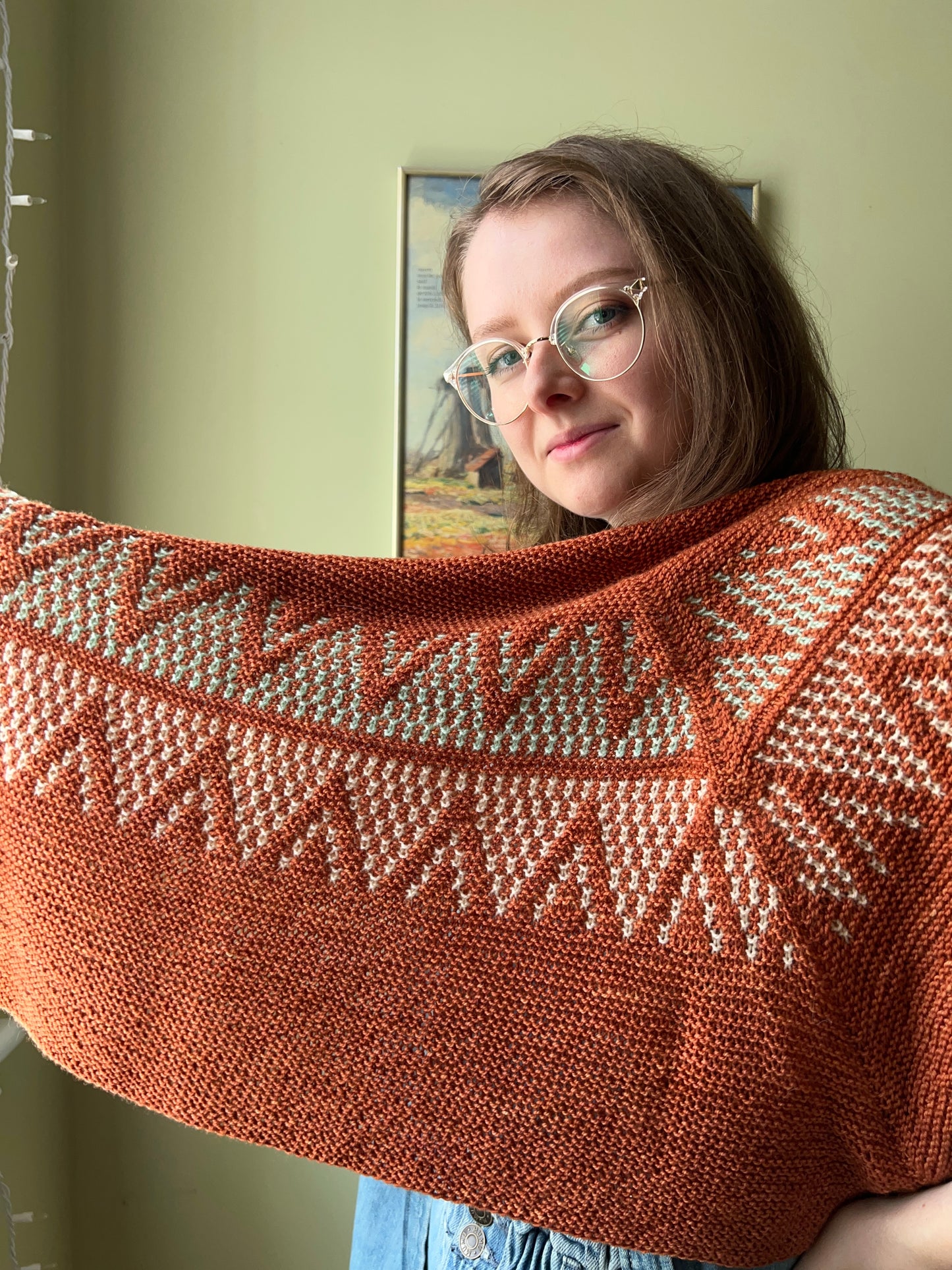 "Cabin Shawl" 3-Skein Tonal Set / Made to Order